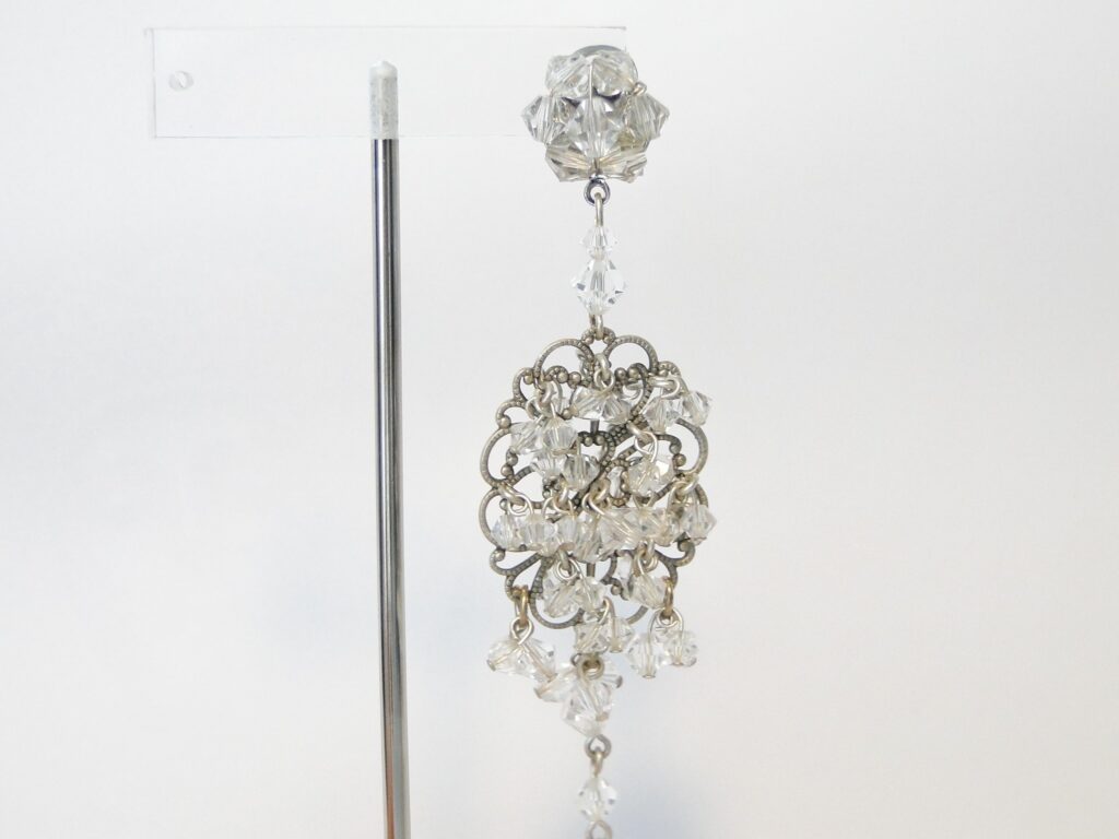 Pendientes Dublos plateados con cristal